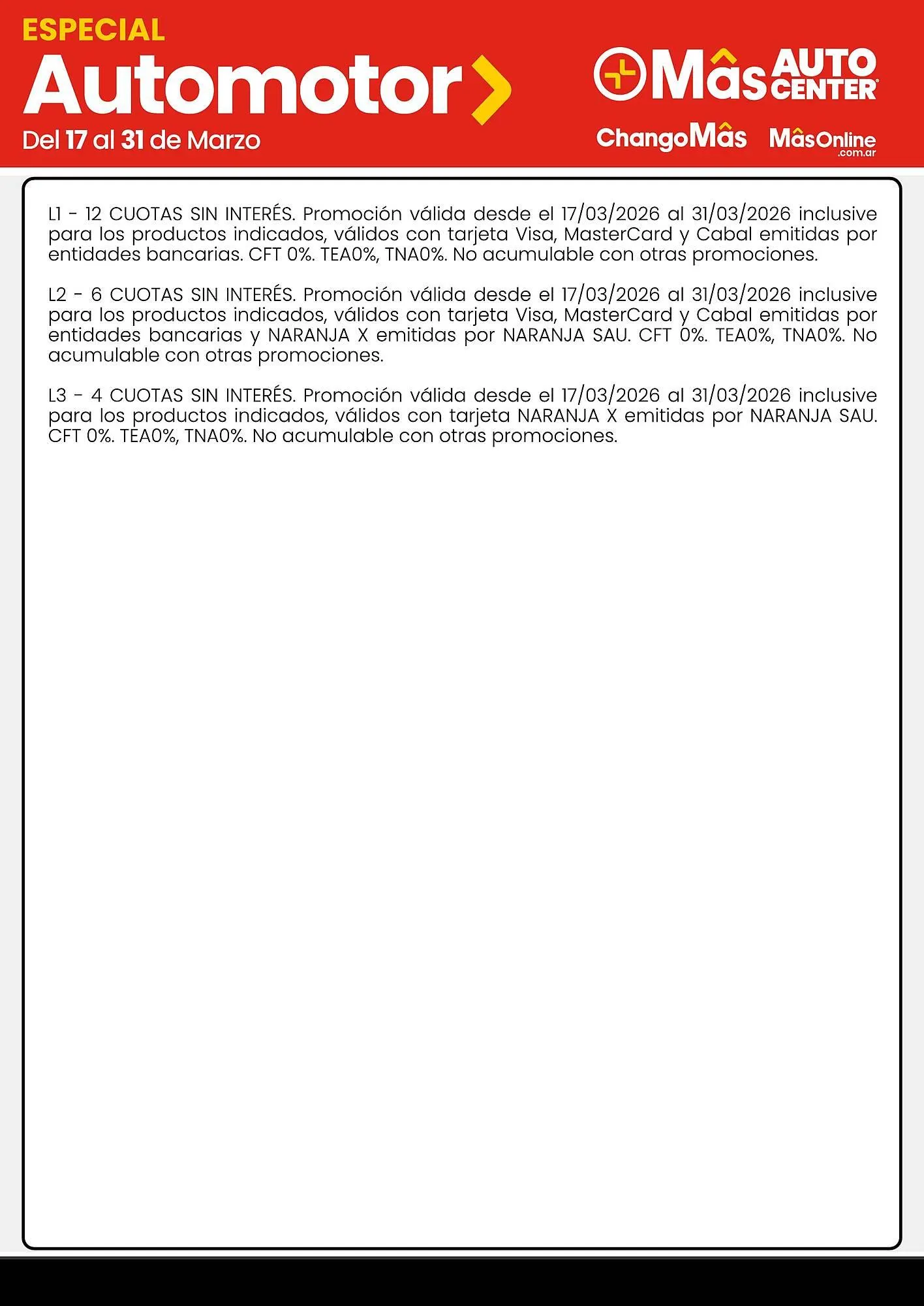 Ofertas de Catálogo Changomas 17 de marzo al 31 de marzo 2026 - Página 7 del catálogo