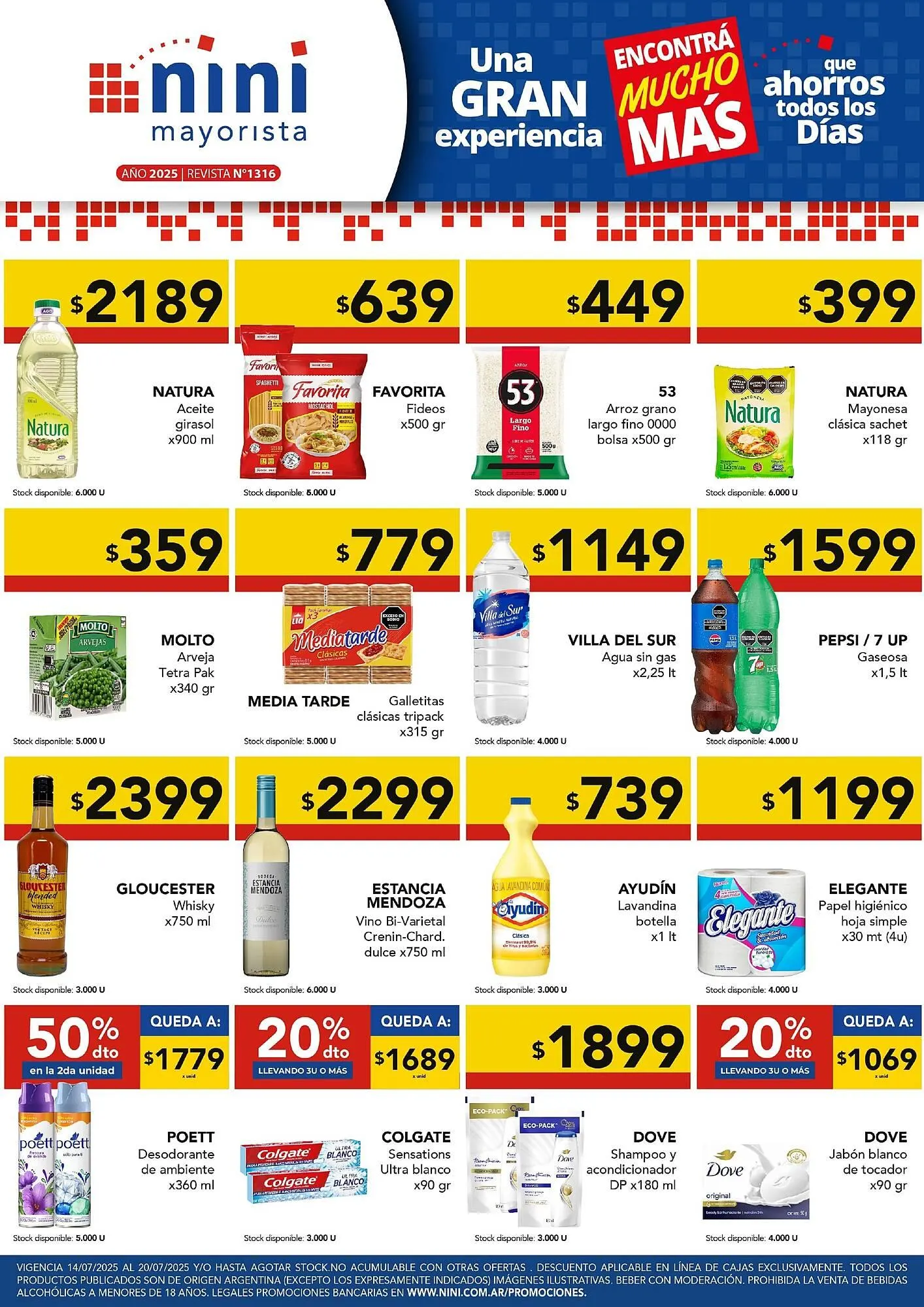 Ofertas de Catálogo Nini Mayorista 14 de julio al 20 de julio 2025 - Página 1 del catálogo