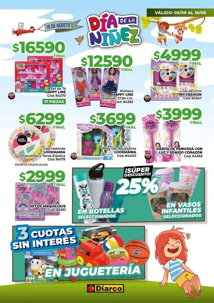 Ofertas de Diarco DÍa De La NiÑez Sur 5 de agosto al 18 de agosto 2024 - Página 2 del catálogo