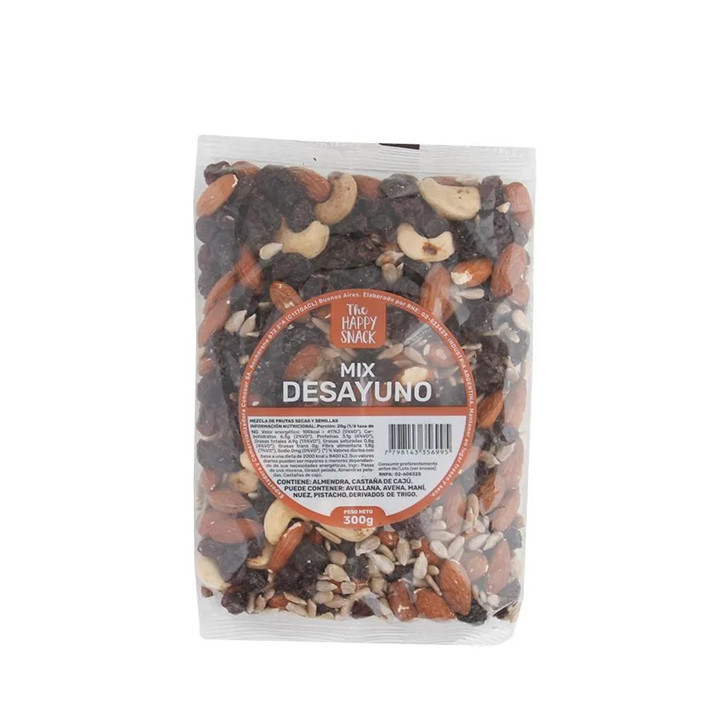 Mix Desayuno The Happy Snack 300 Grm