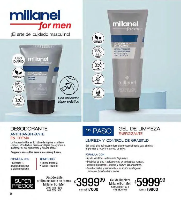 Ofertas de Catálogo Cosmeticos Millanel C8/24 5 de julio al 28 de julio 2024 - Página 56 del catálogo