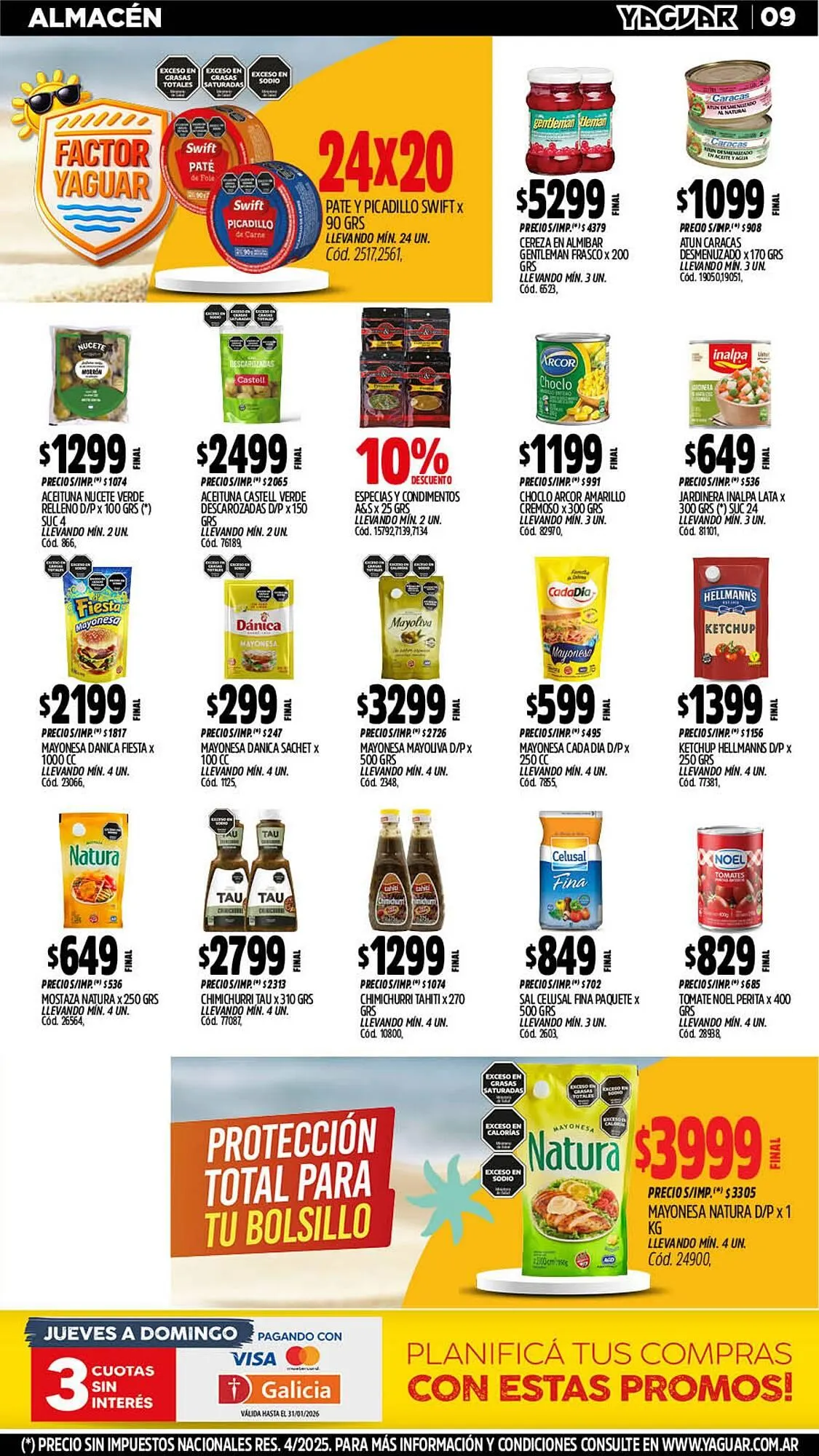 Ofertas de Catálogo Supermercados Yaguar 5 de enero al 11 de enero 2026 - Página 9 del catálogo