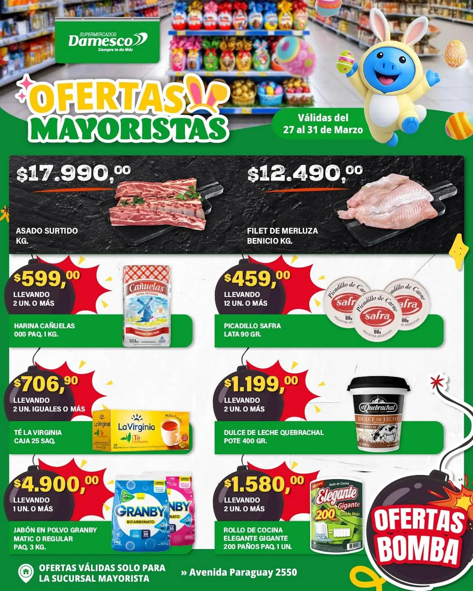 Ofertas de Catálogo Supermercados Damesco 27 de marzo al 31 de marzo 2026 - Página 1 del catálogo