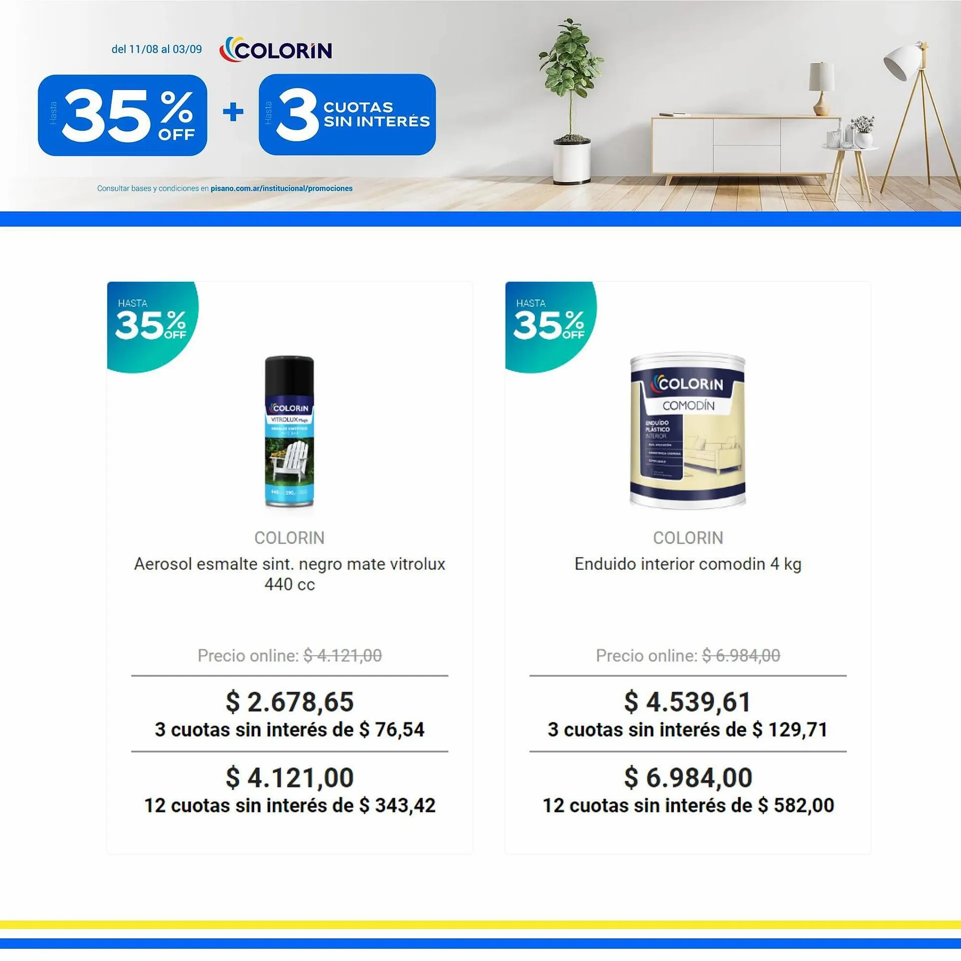 Ofertas de Catálogo Pinturerías Pisano 17 de agosto al 13 de septiembre 2023 - Página 4 del catálogo