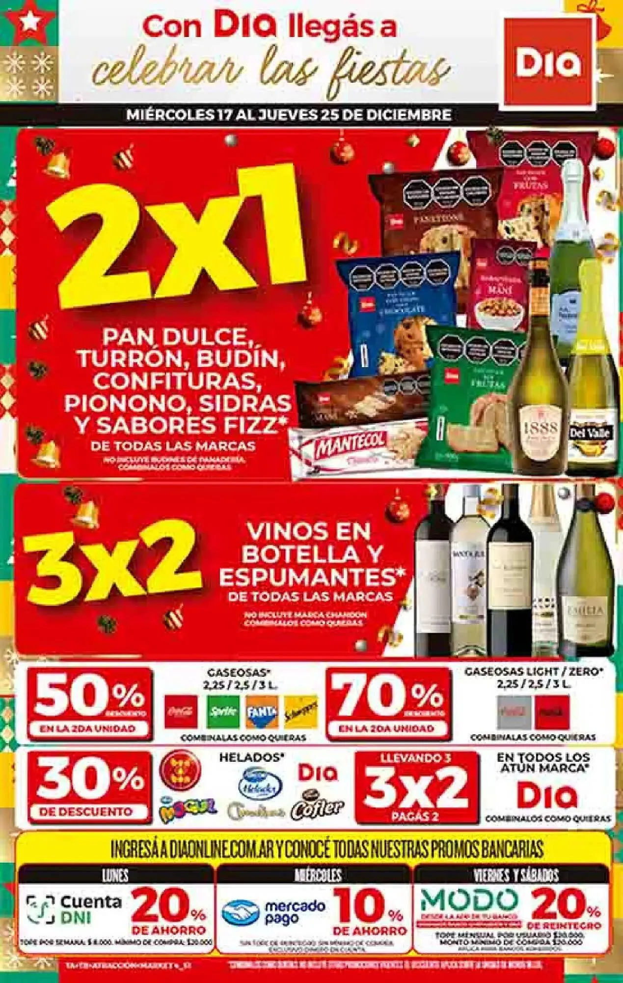 Ofertas de Folleto Supermercados DIA 17 de diciembre al 25 de diciembre 2025 - Página 1 del catálogo