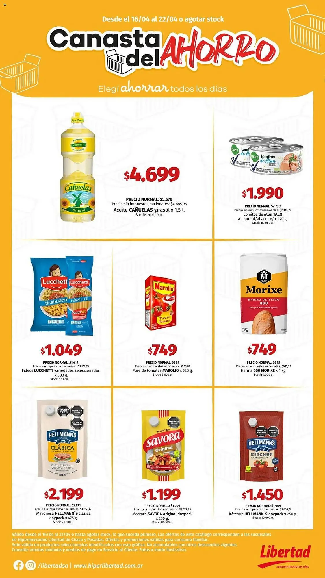 Ofertas de Catálogo Hipermercado Libertad 16 de abril al 22 de abril 2026 - Página 1 del catálogo