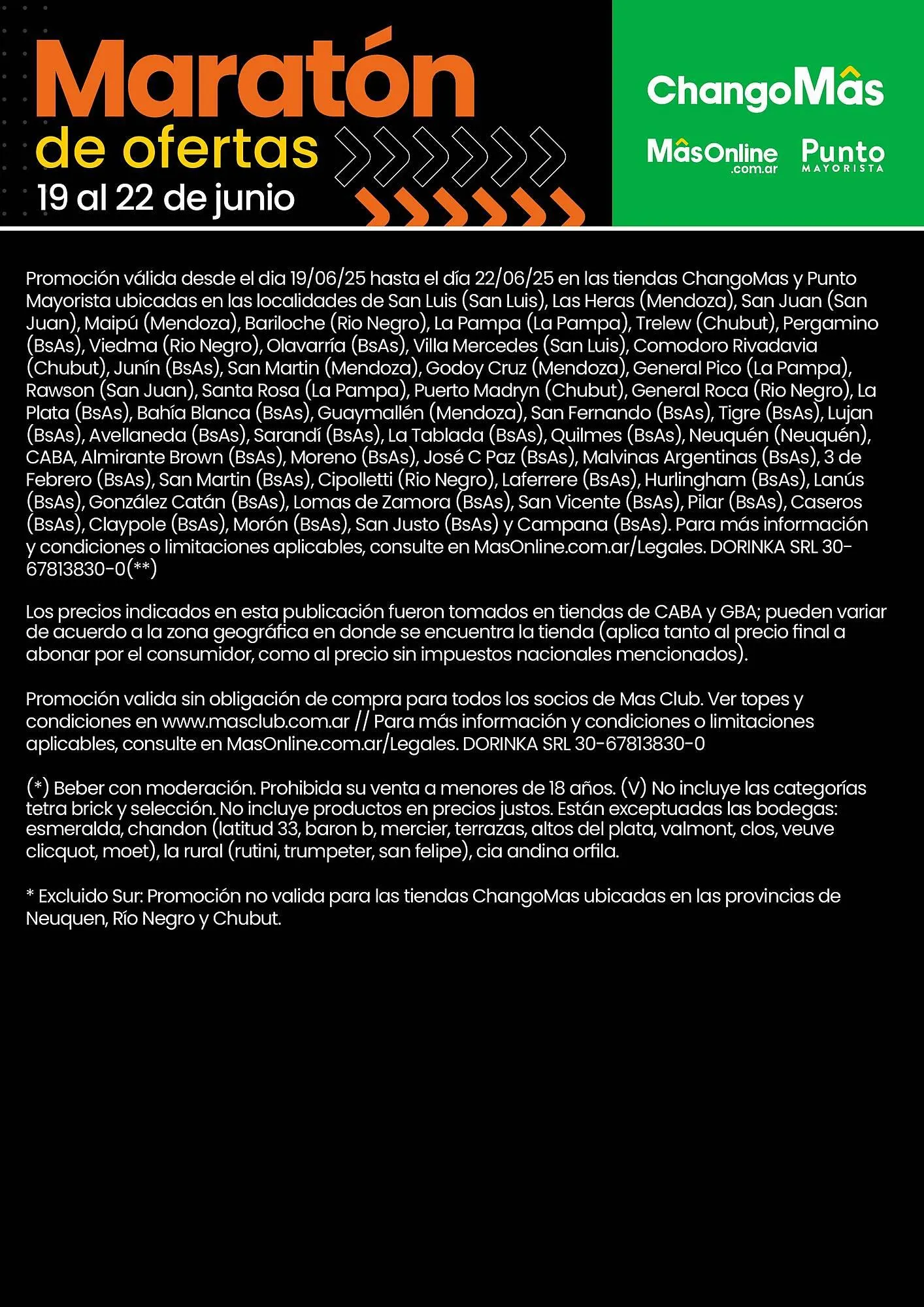 Ofertas de Catálogo Changomas 19 de junio al 25 de junio 2025 - Página 18 del catálogo