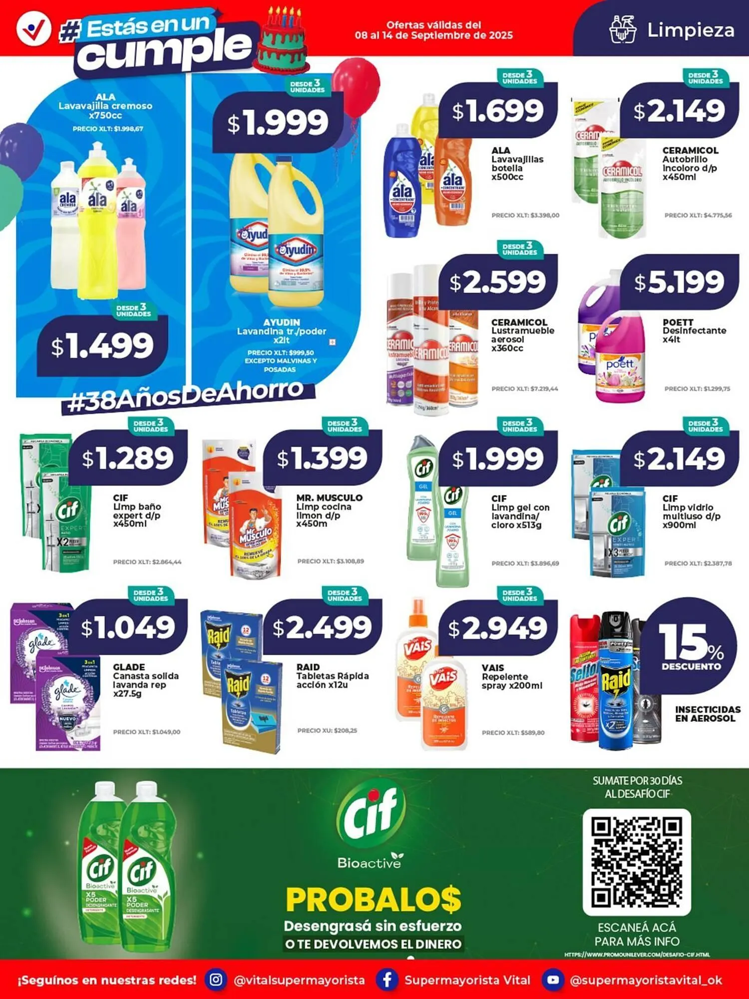 Ofertas de Catálogo Supermayorista Vital 8 de septiembre al 14 de septiembre 2025 - Página 8 del catálogo