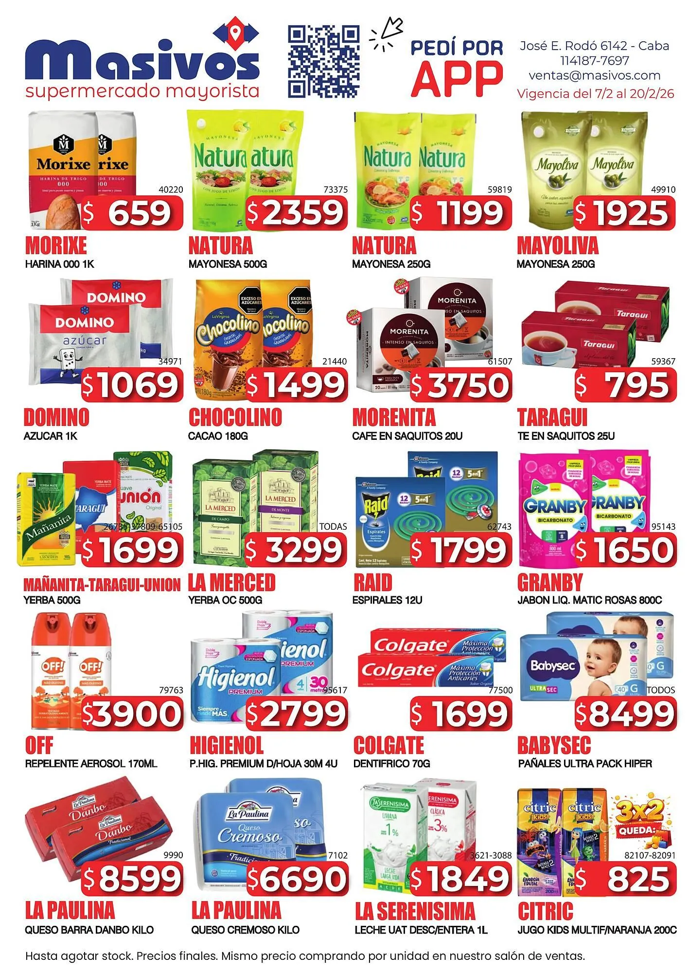 Catálogo Masivos - 1