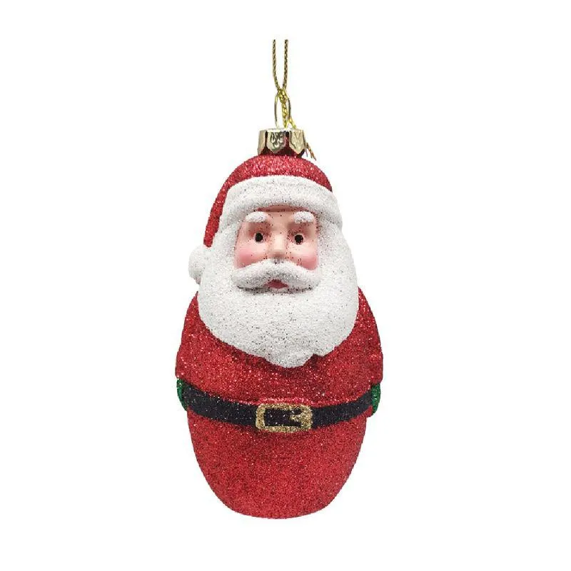 Colgante de árbol Santa Brillos Cotidiana rojo 6x4.5x10 cm