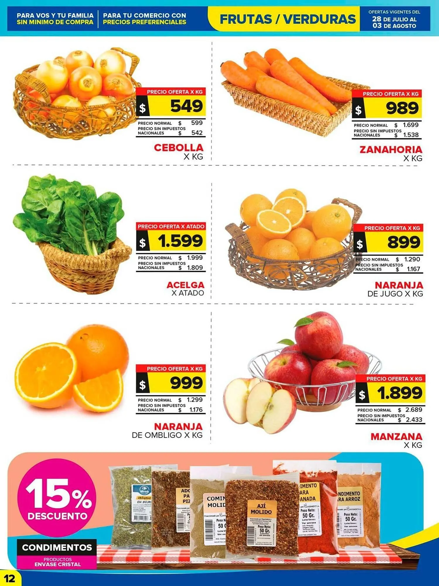 Ofertas de Catálogo Carrefour Maxi 28 de julio al 3 de agosto 2025 - Página 12 del catálogo