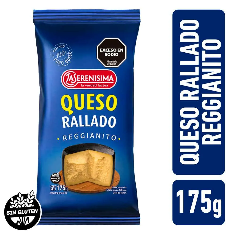 Queso Reggianito Rallado La Serenisima 175gr