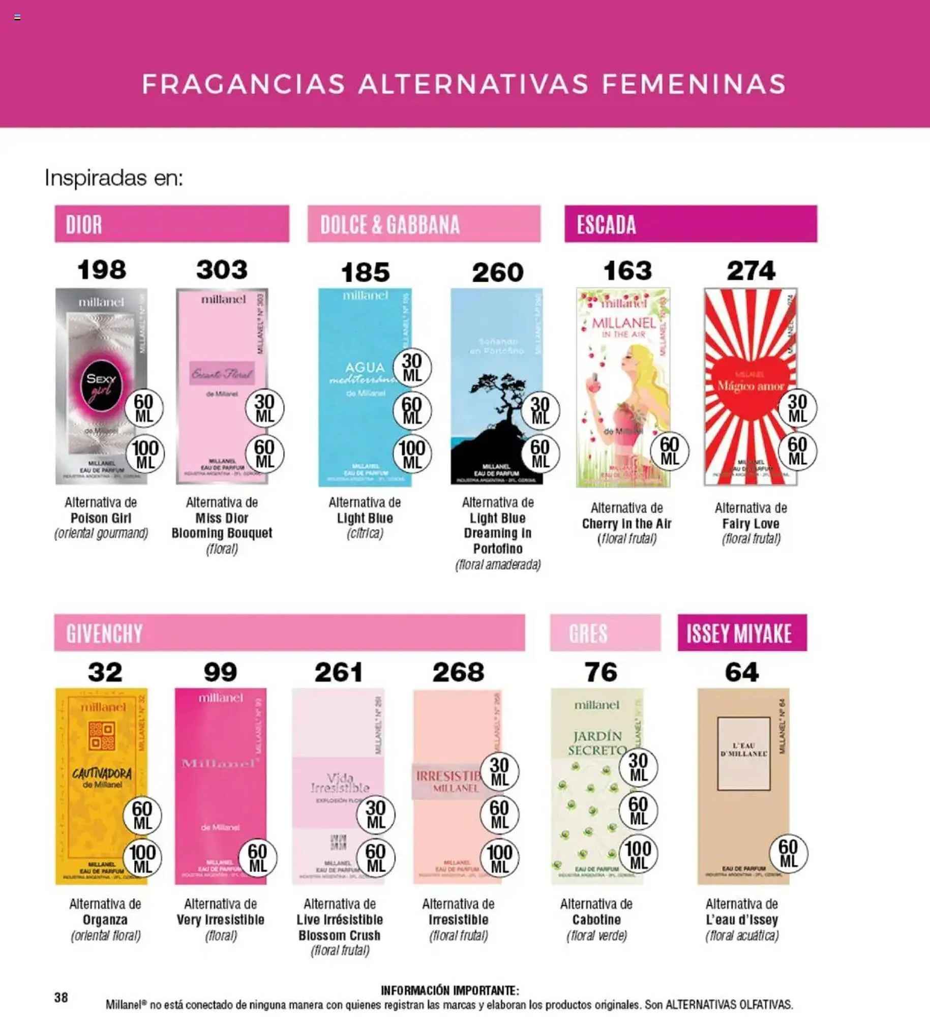 Ofertas de Catálogo Millanel Cosmética 28 de abril al 25 de mayo 2025 - Página 38 del catálogo