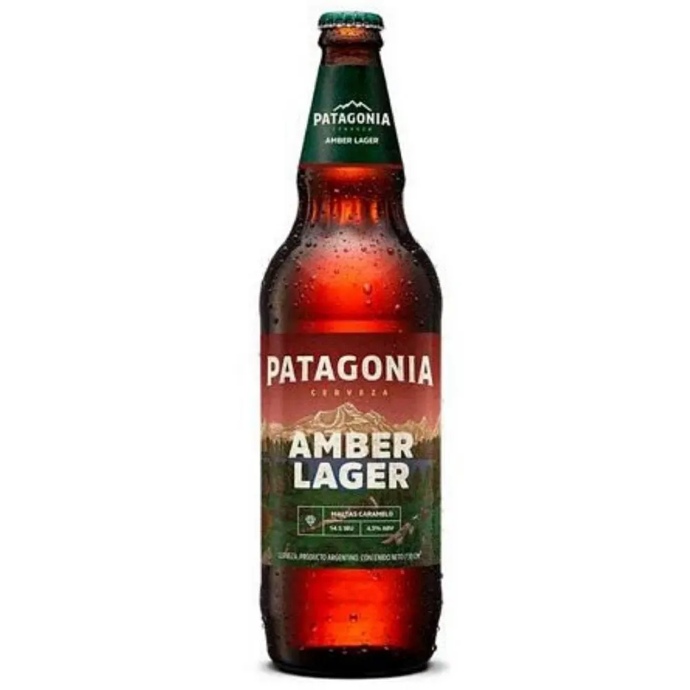 CERVEZA PATAGONIA AMBER DESC BOTELLA X 730 c.c.