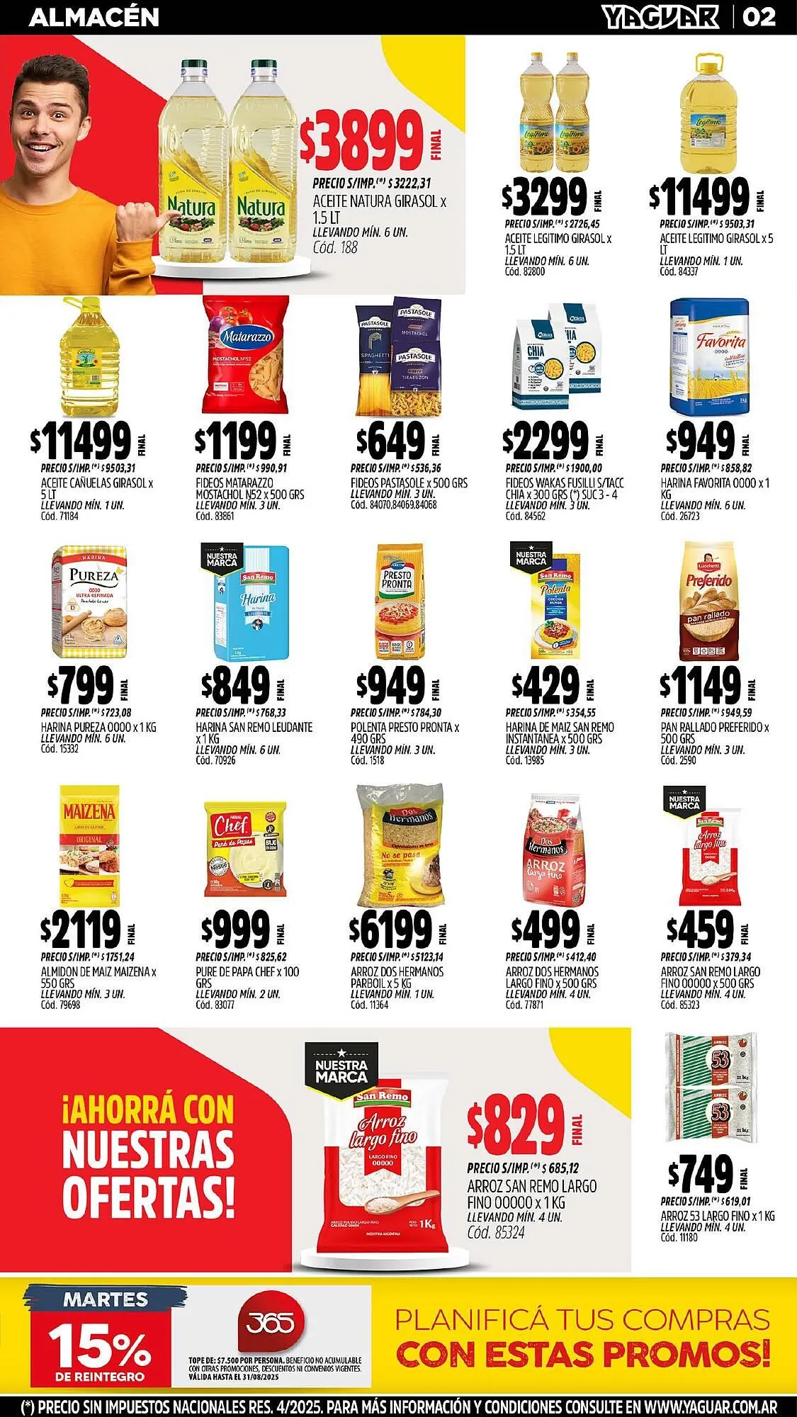 Ofertas de Catálogo Supermercados Yaguar 18 de agosto al 24 de agosto 2025 - Página 2 del catálogo