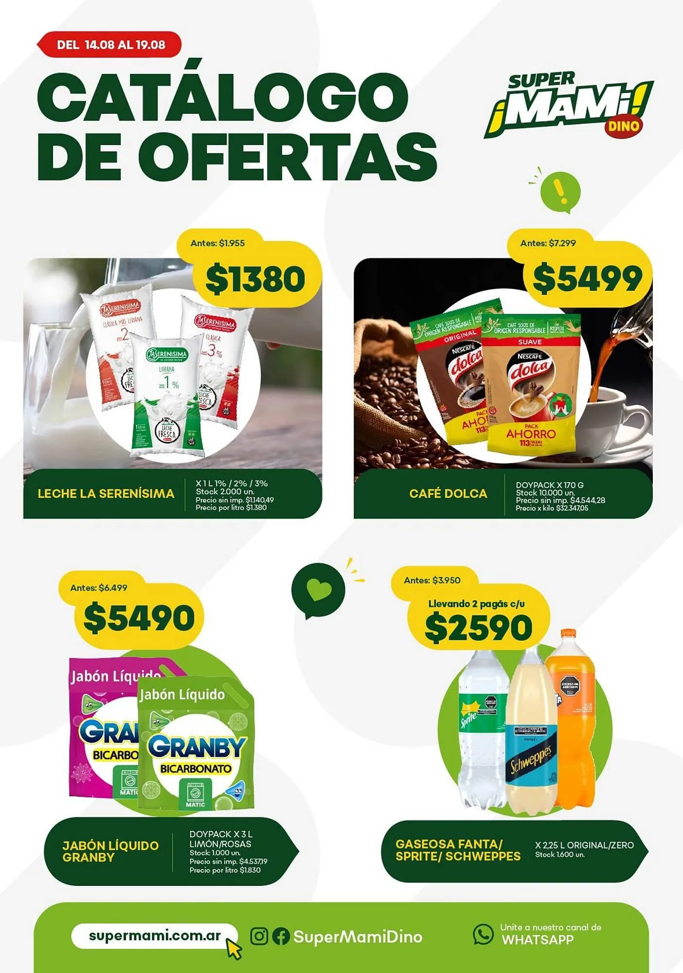 Ofertas de Catálogo Super MAMI 13 de agosto al 21 de agosto 2025 - Página 1 del catálogo