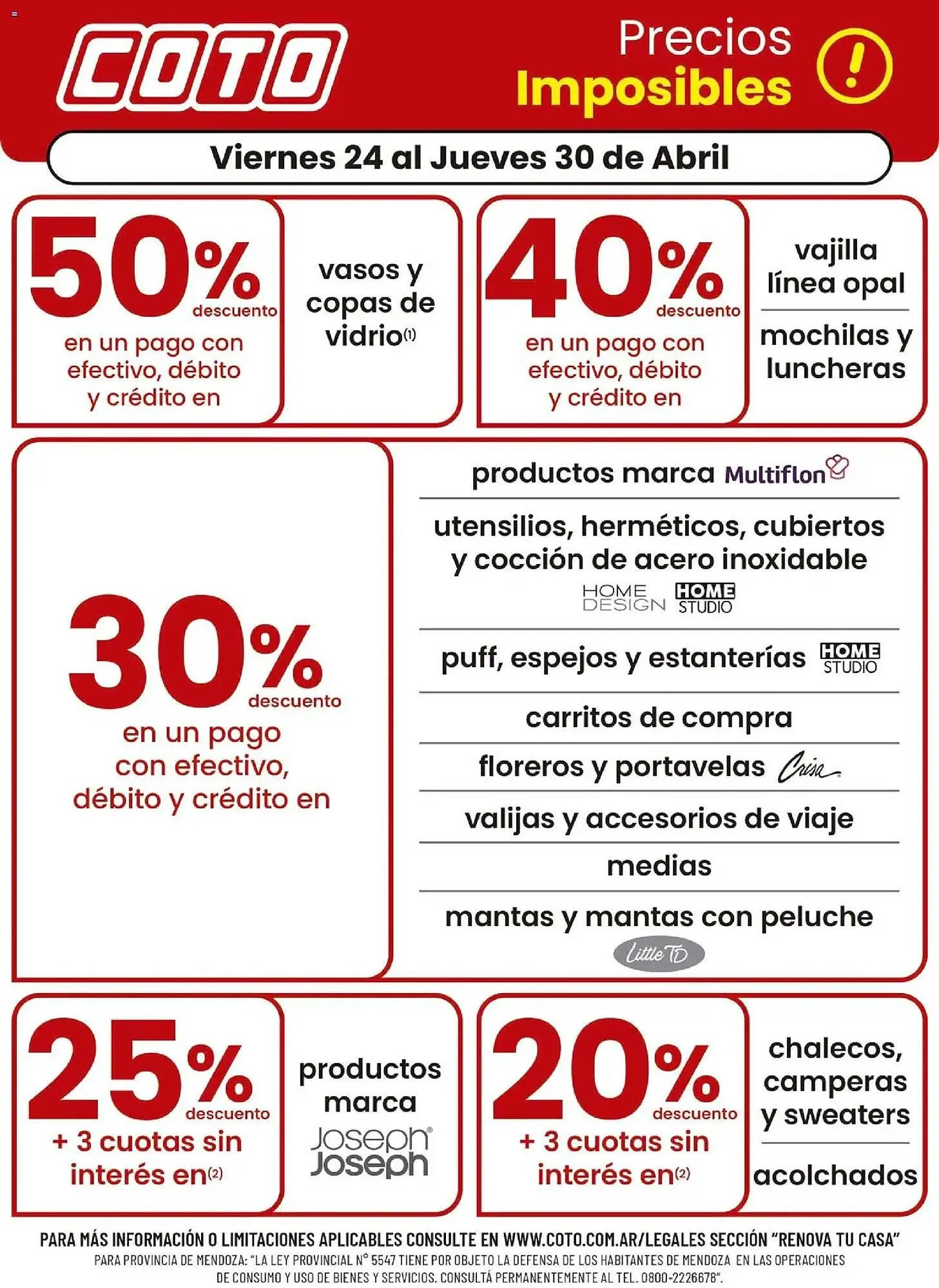 Ofertas de Catálogo Coto 24 de abril al 30 de abril 2026 - Página 1 del catálogo