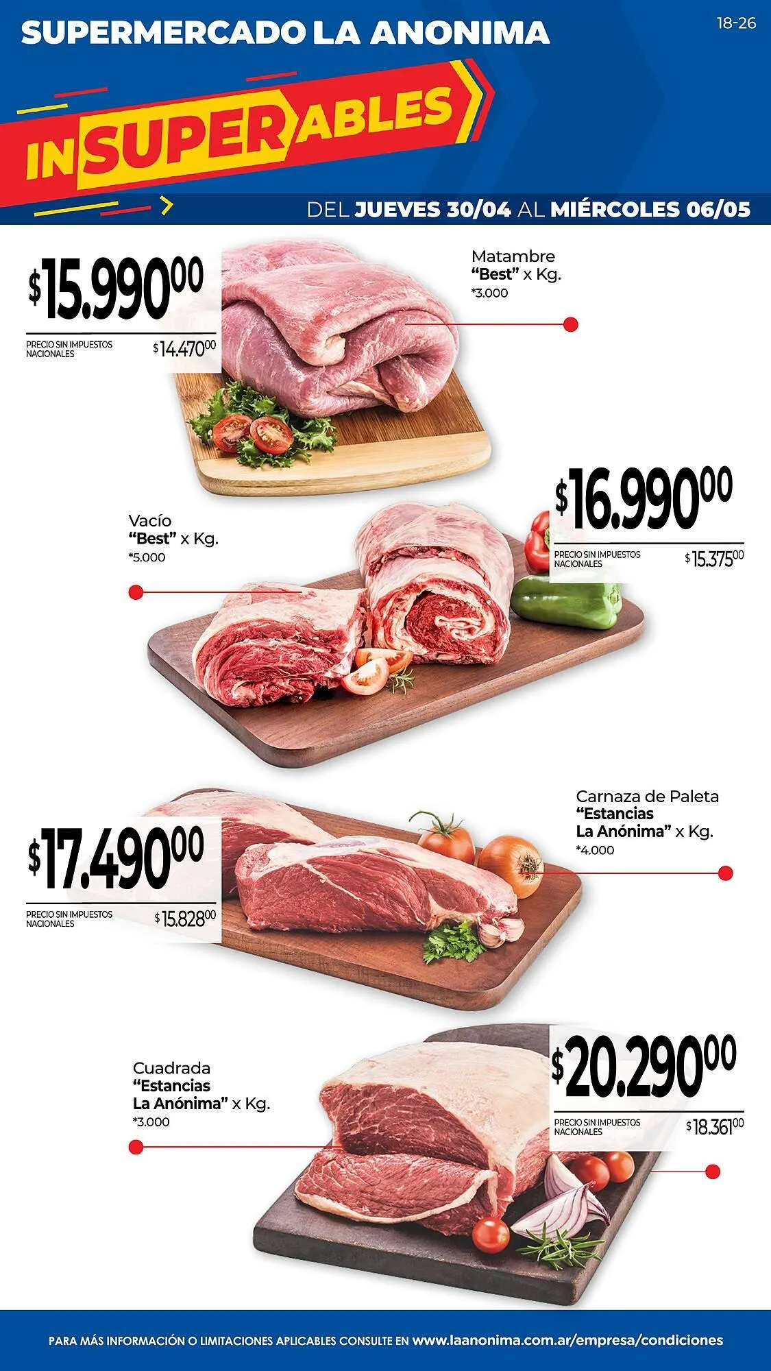 Ofertas de Catálogo La Anonima 30 de abril al 6 de mayo 2026 - Página 1 del catálogo