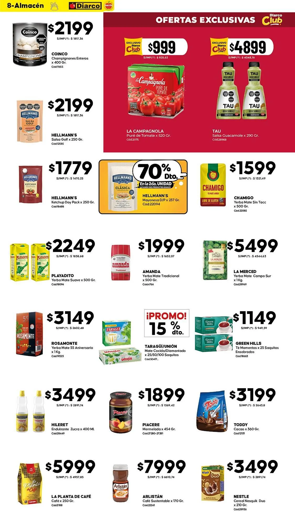 Ofertas de Catálogo Diarco 30 de marzo al 3 de abril 2026 - Página 8 del catálogo