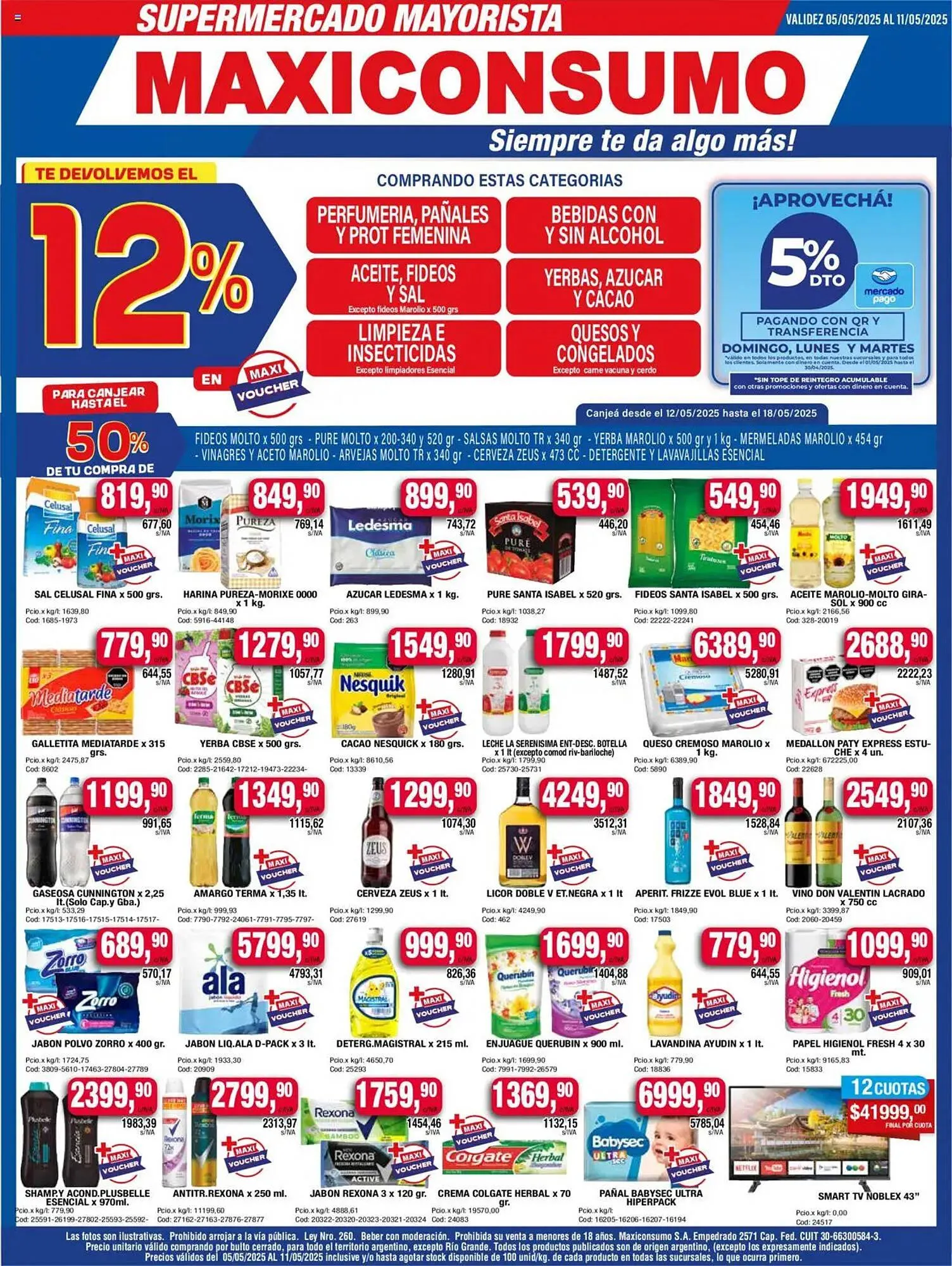 Ofertas de Catálogo Maxiconsumo 5 de mayo al 11 de mayo 2025 - Página 1 del catálogo