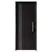 Puerta de exterior chapa 480 con barra negra 80 x 200 x 3.5 cm izquierda