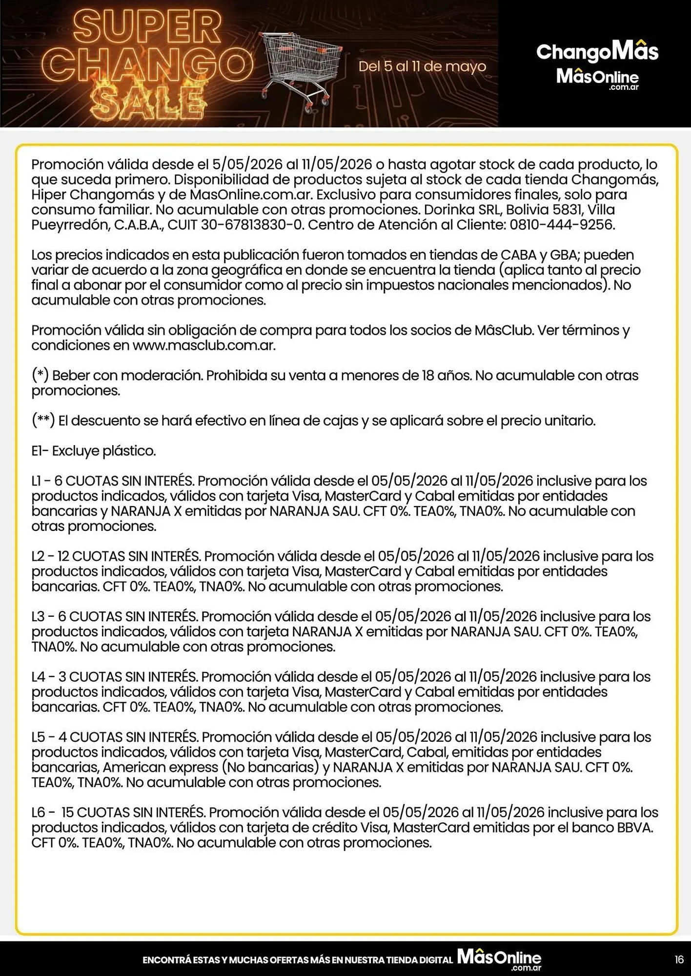 Ofertas de Catálogo Changomas 5 de mayo al 11 de mayo 2026 - Página 11 del catálogo