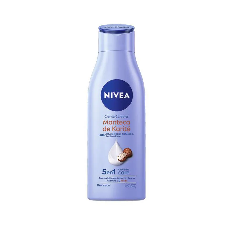 Crema Corporal Nivea Manteca de Karité 5 en 1 para Piel Seca x 250 ml