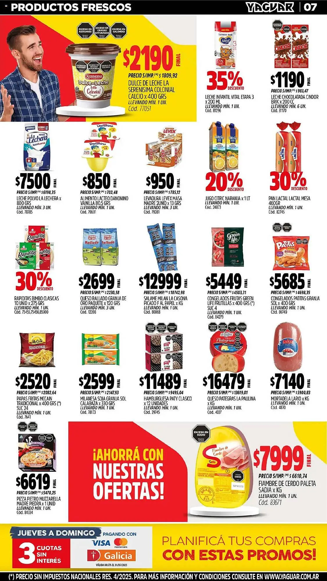 Ofertas de Catálogo Supermercados Yaguar 14 de julio al 20 de julio 2025 - Página 6 del catálogo