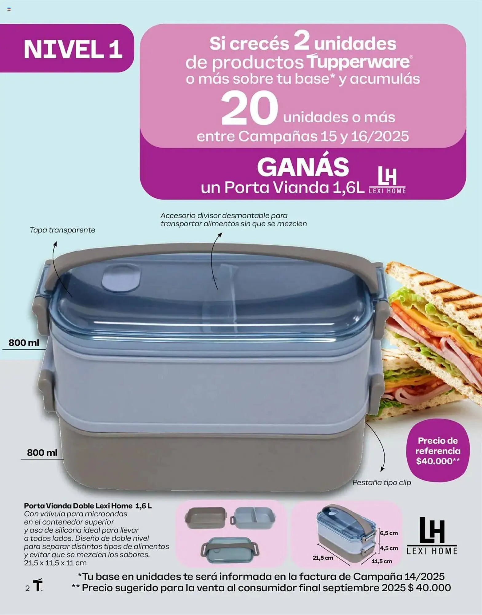 Ofertas de Folleto Tupperware 15 de septiembre al 17 de septiembre 2025 - Página 2 del catálogo