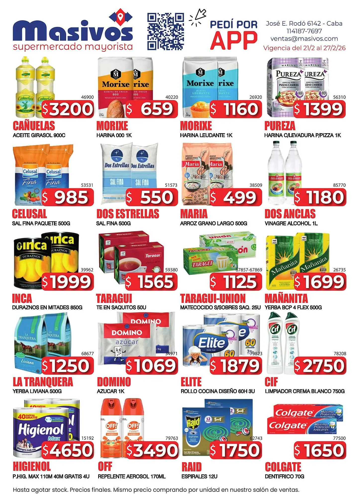 Catálogo Masivos - 1