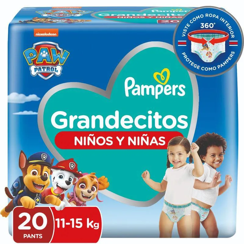 Pañales Pants Easy Up Xg Pampers 20 Ud.