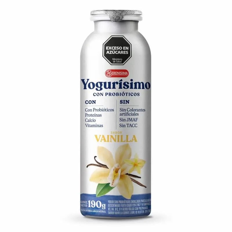 Yogur Bebible Vainilla Botellita Yogurisimo x 190 g.
