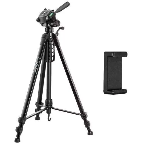Trípode Gadnic Profesional de Aluminio Regulable 0.64 a 1.70mts Hasta 3kg