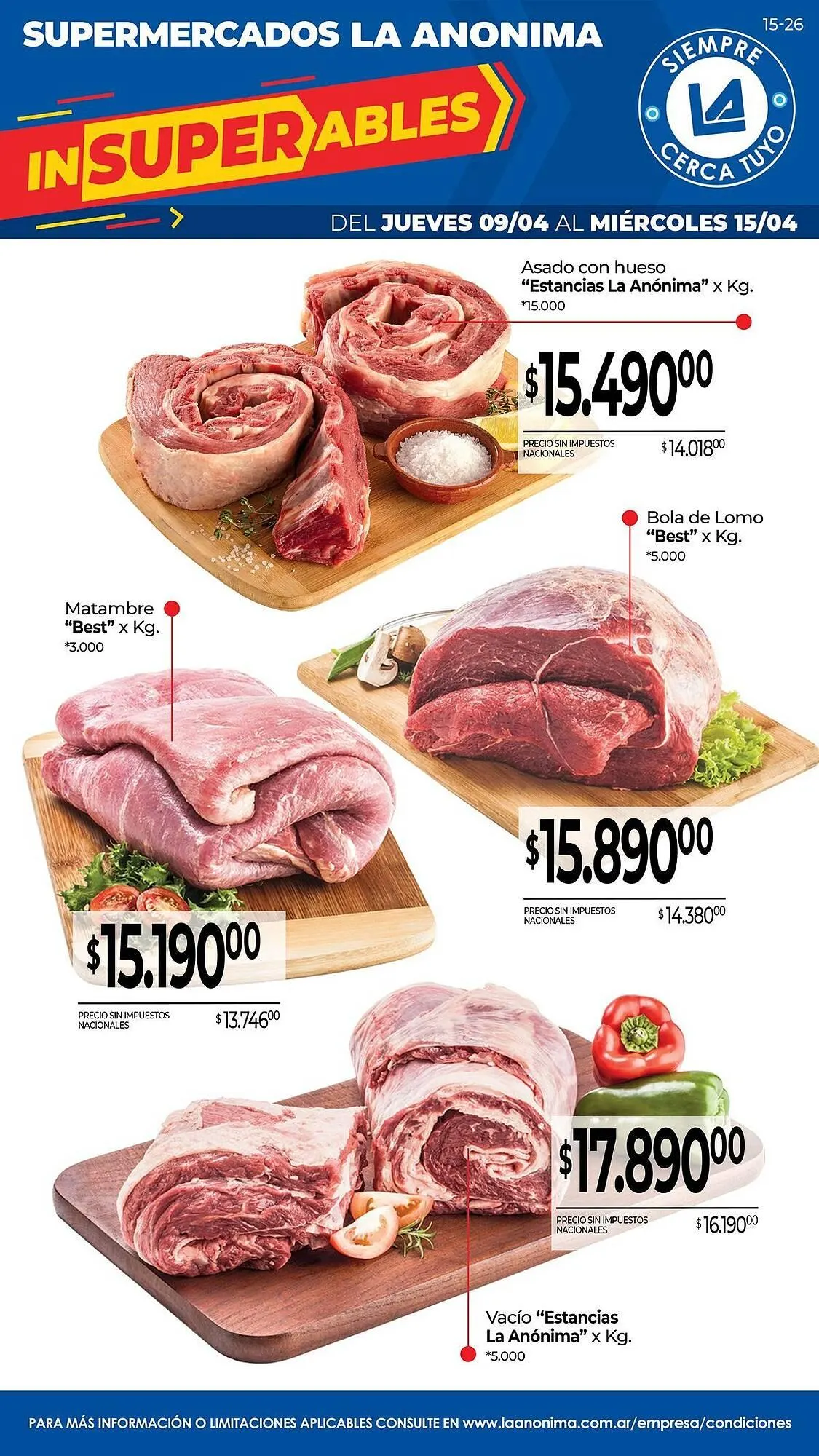 Ofertas de Catálogo La Anonima 9 de abril al 15 de abril 2026 - Página 1 del catálogo