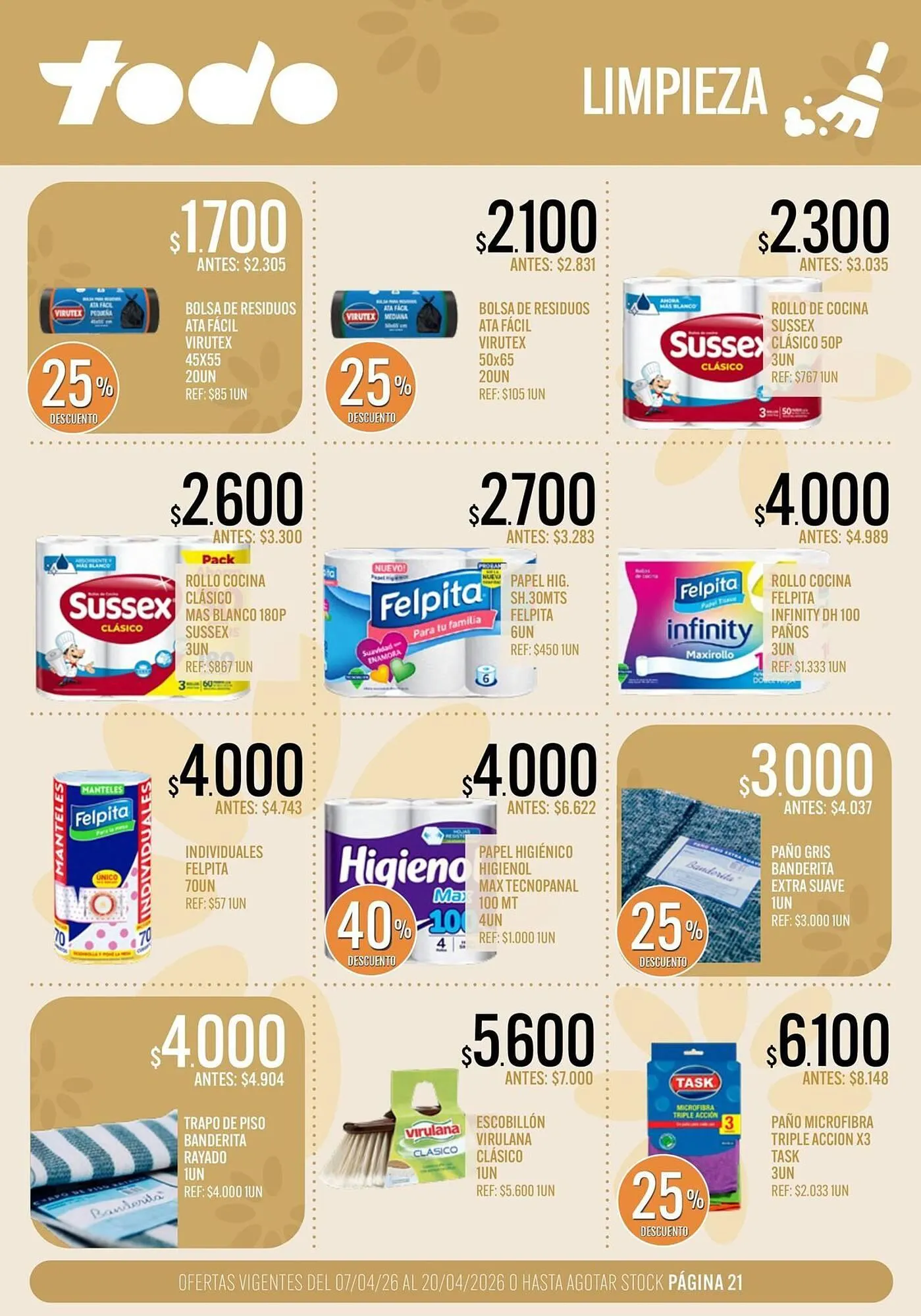 Ofertas de Catálogo Supermercados Todo 7 de abril al 20 de abril 2026 - Página 21 del catálogo