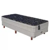 Sommier y colchón 1 plaza y media de resortes 59 x 90 x 190 cm