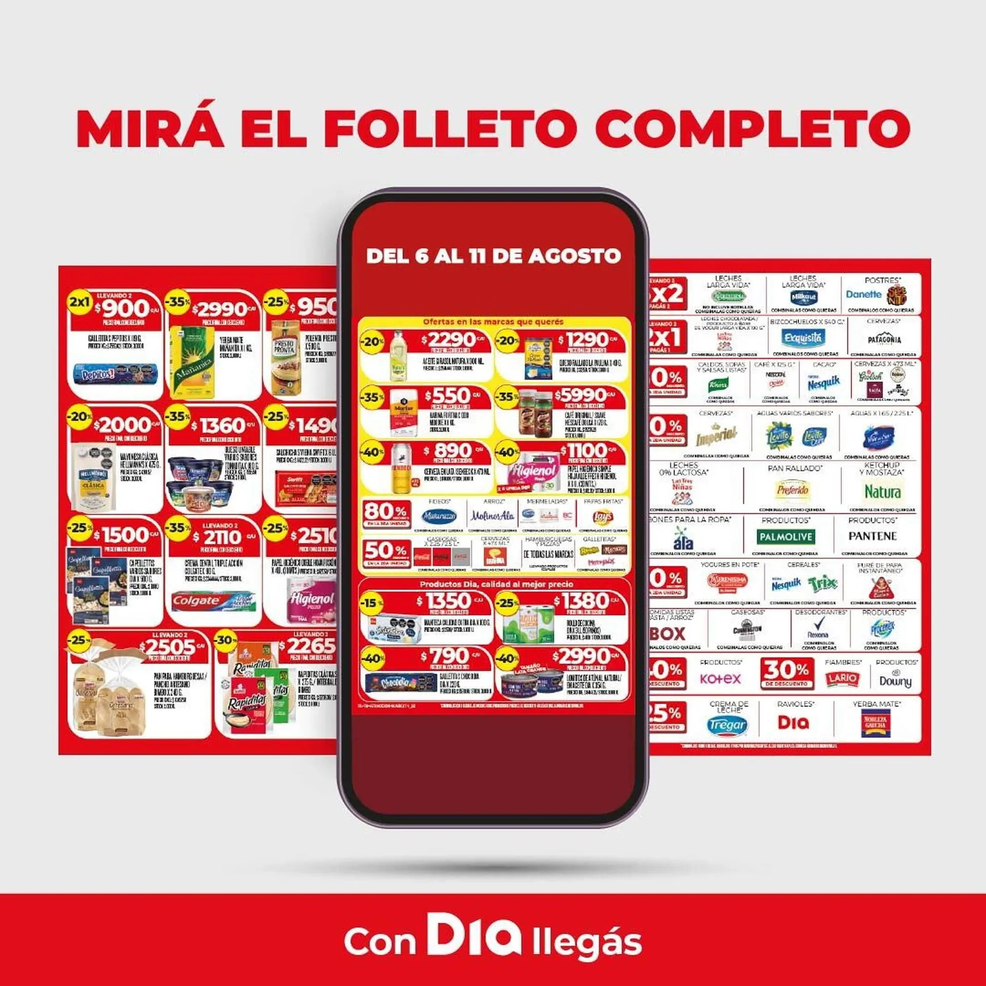 Ofertas de Catálogo Supermercados DIA 6 de agosto al 11 de agosto 2025 - Página 1 del catálogo