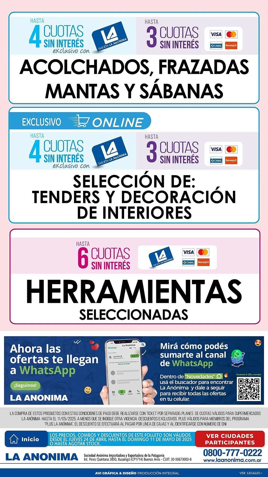 Ofertas de Catálogo La Anonima 24 de abril al 11 de mayo 2025 - Página 26 del catálogo