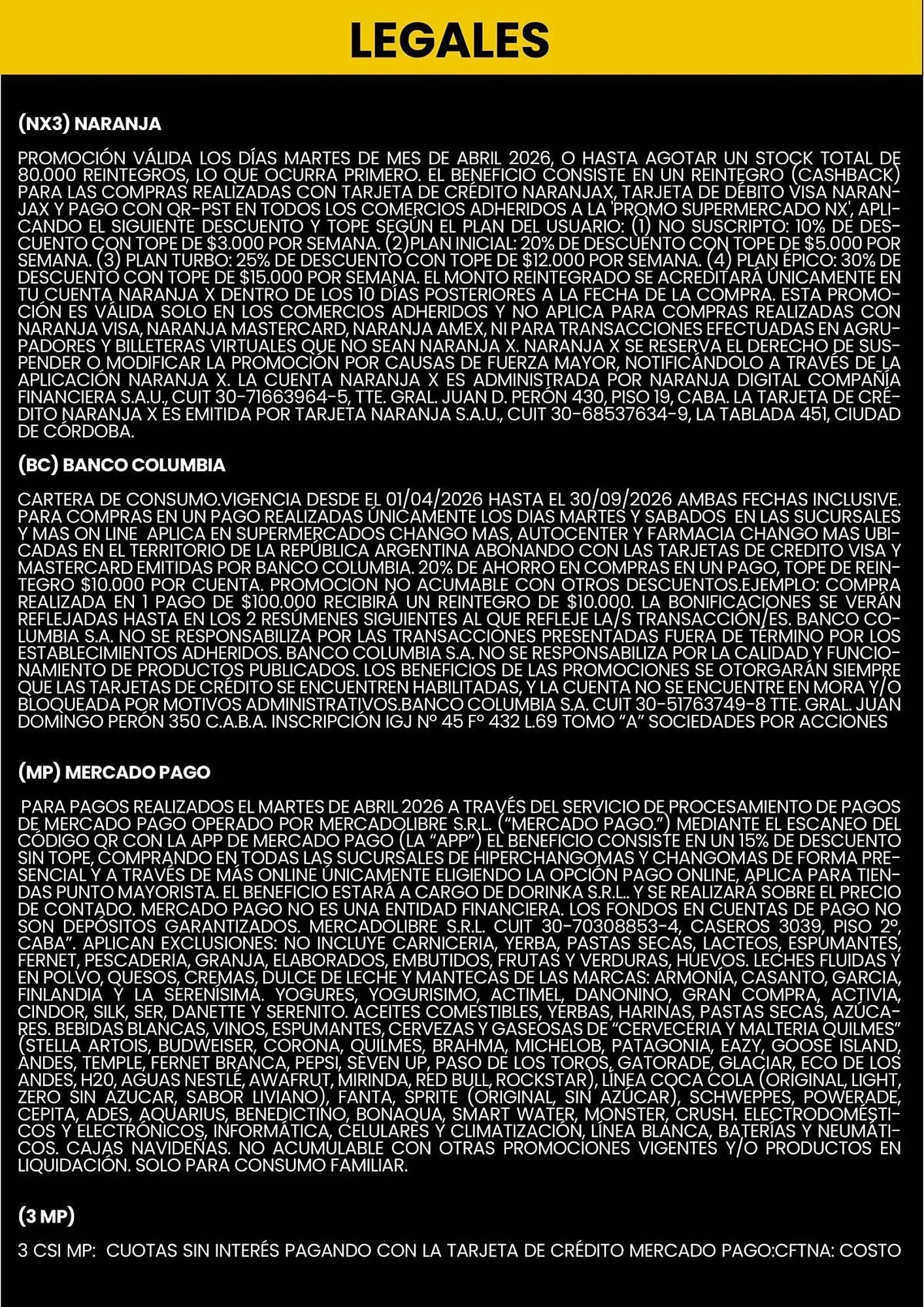 Ofertas de Catálogo Changomas 7 de abril al 30 de abril 2026 - Página 11 del catálogo