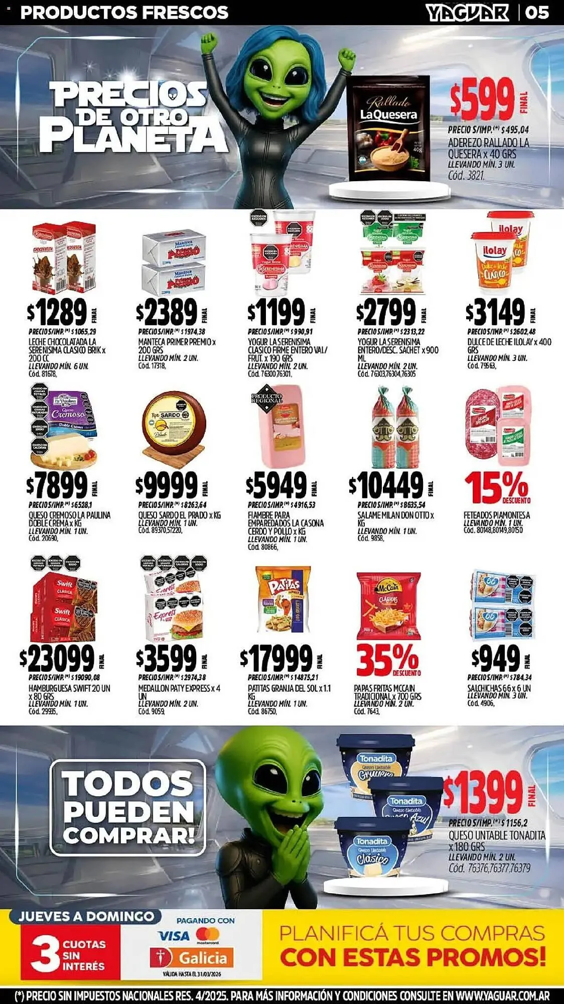 Ofertas de Catálogo Supermercados Yaguar 11 de marzo al 16 de marzo 2026 - Página 7 del catálogo