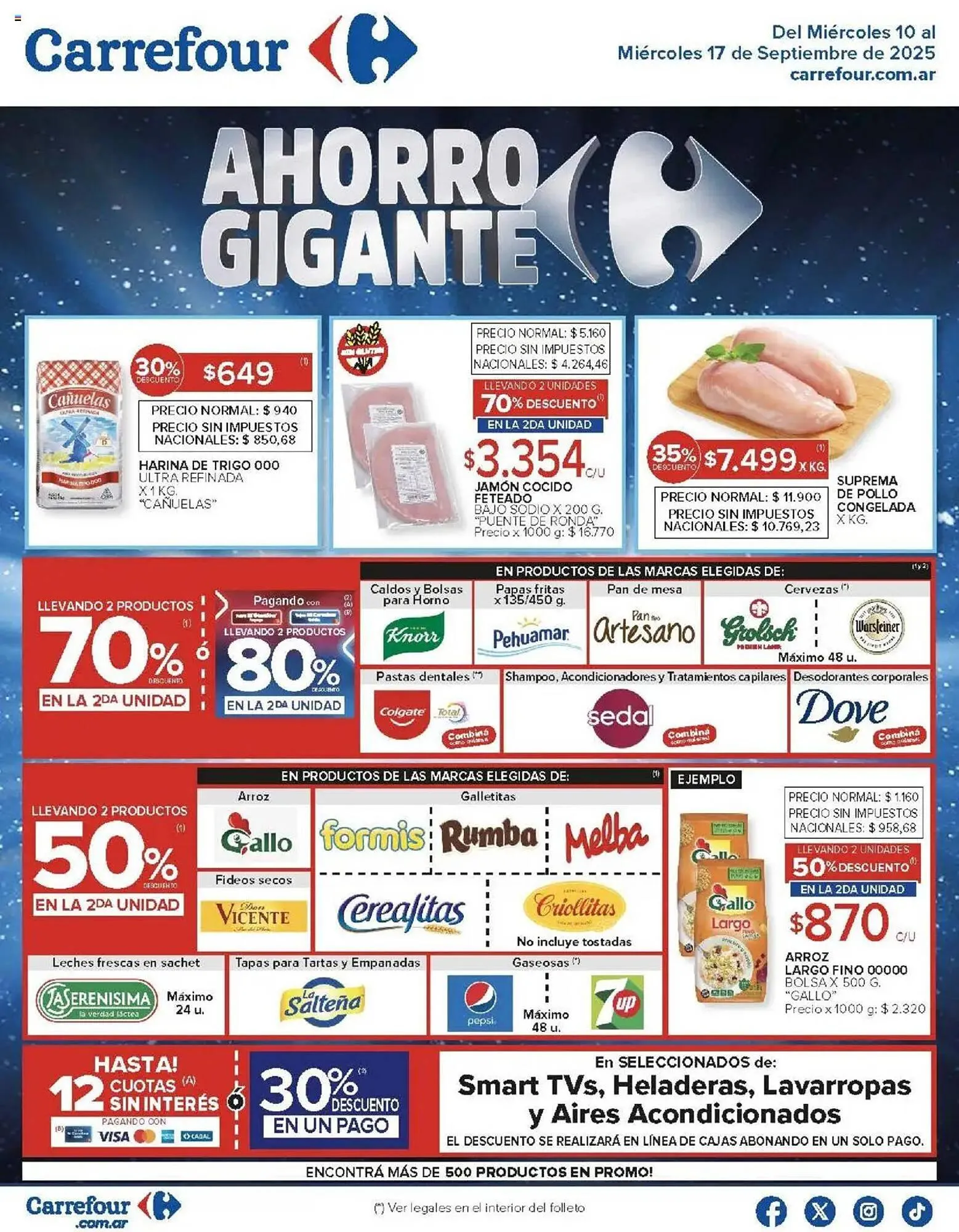 Ofertas de Catálogo Carrefour 10 de septiembre al 17 de septiembre 2025 - Página 1 del catálogo