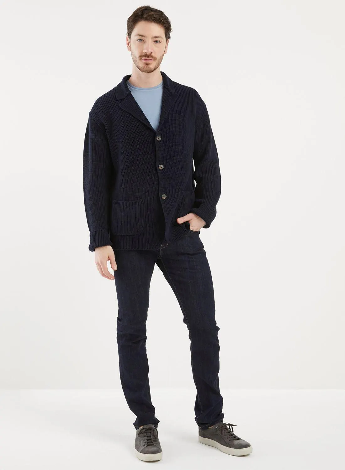 Cardigan algodon cuatro hebras