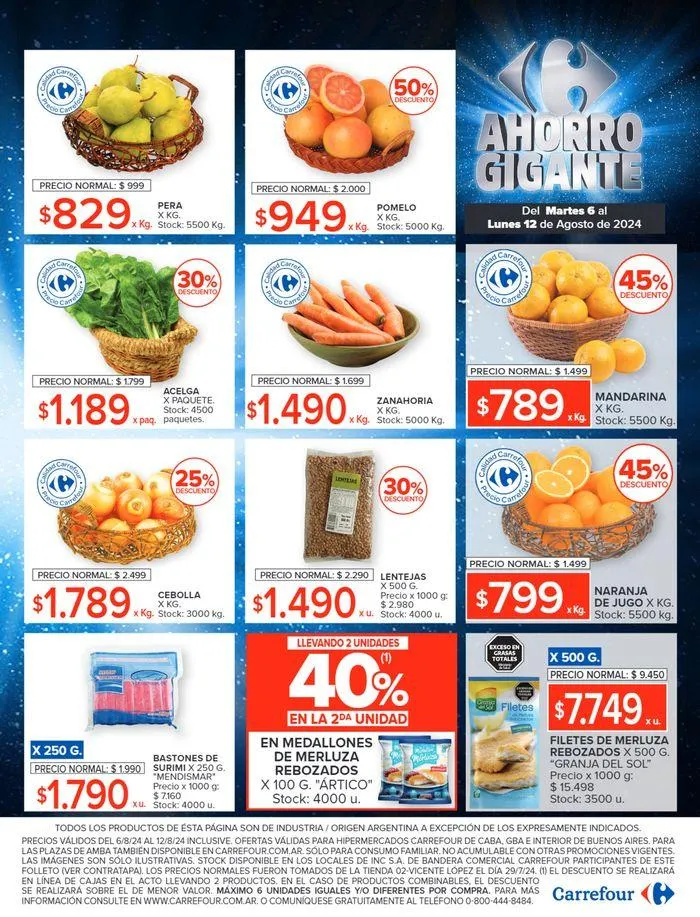 Ofertas de Catálogo Ahorro Gigante Hiper 6 de agosto al 12 de agosto 2024 - Página 4 del catálogo