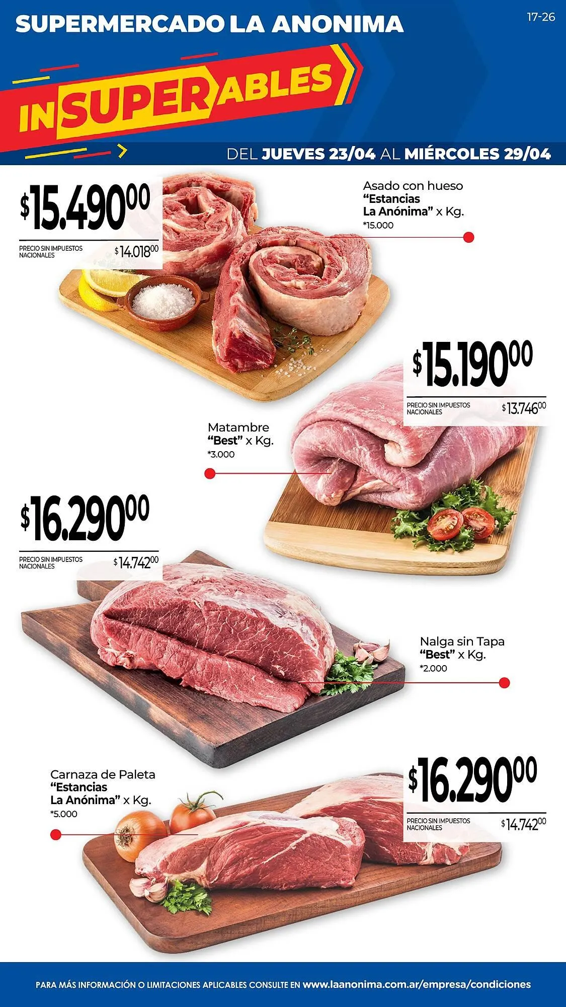 Ofertas de Catálogo La Anonima 23 de abril al 29 de abril 2026 - Página 1 del catálogo