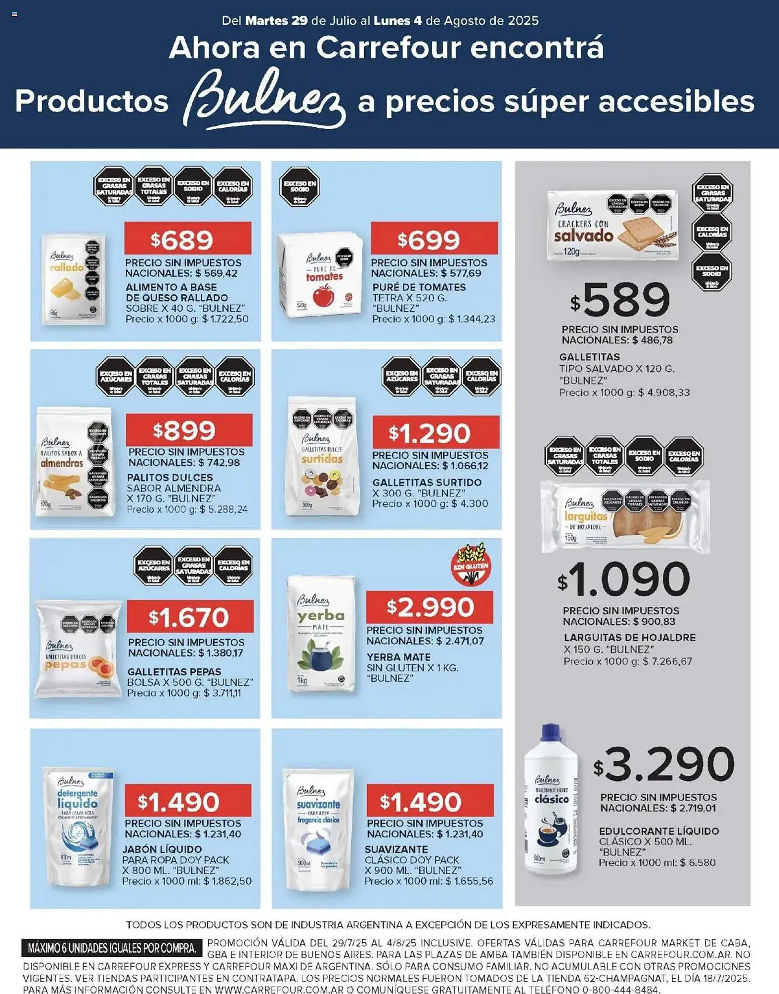 Ofertas de Catálogo Carrefour Market 29 de julio al 5 de agosto 2025 - Página 12 del catálogo