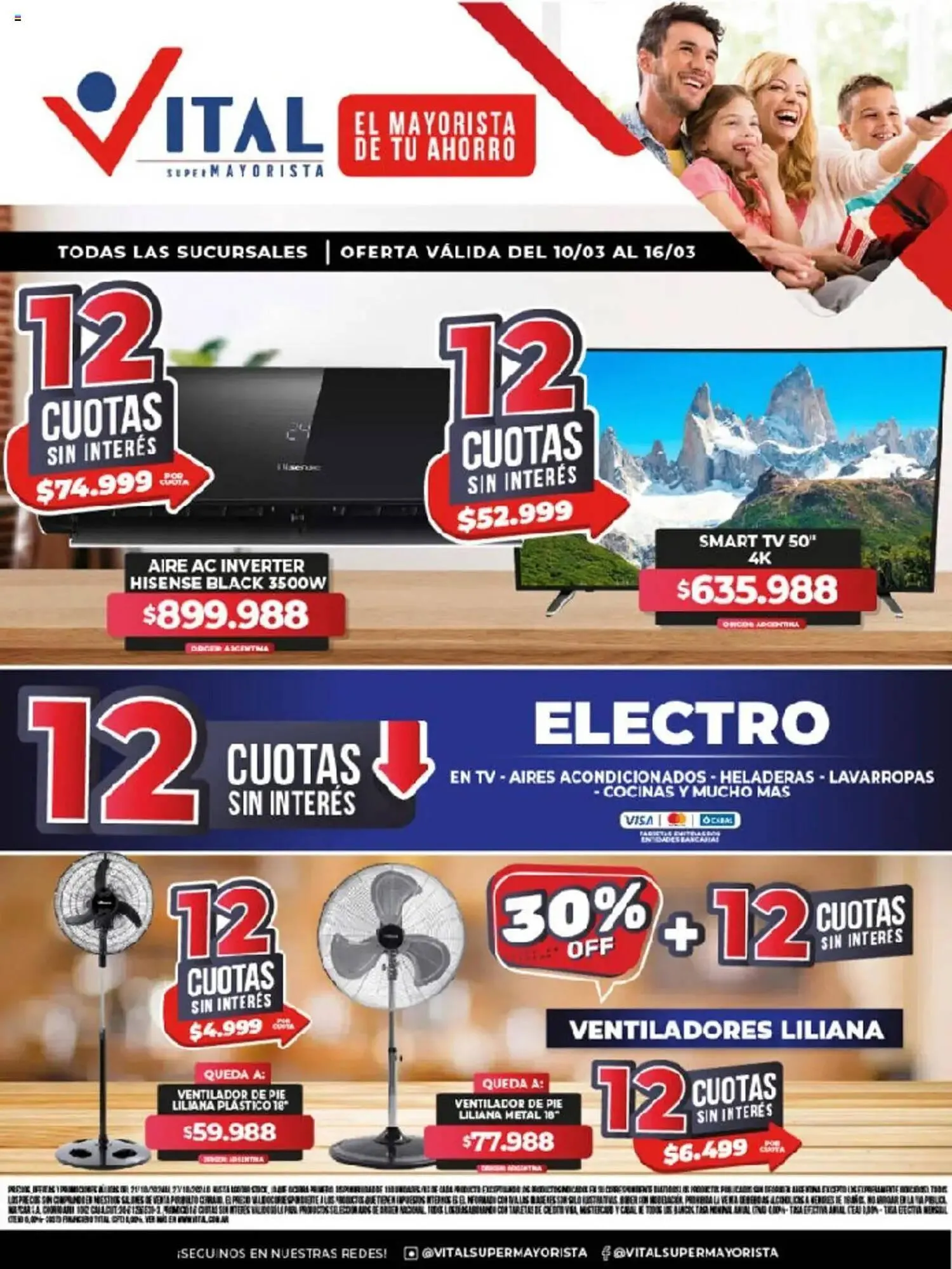 Ofertas de Catálogo Supermayorista Vital 10 de marzo al 16 de marzo 2025 - Página 1 del catálogo