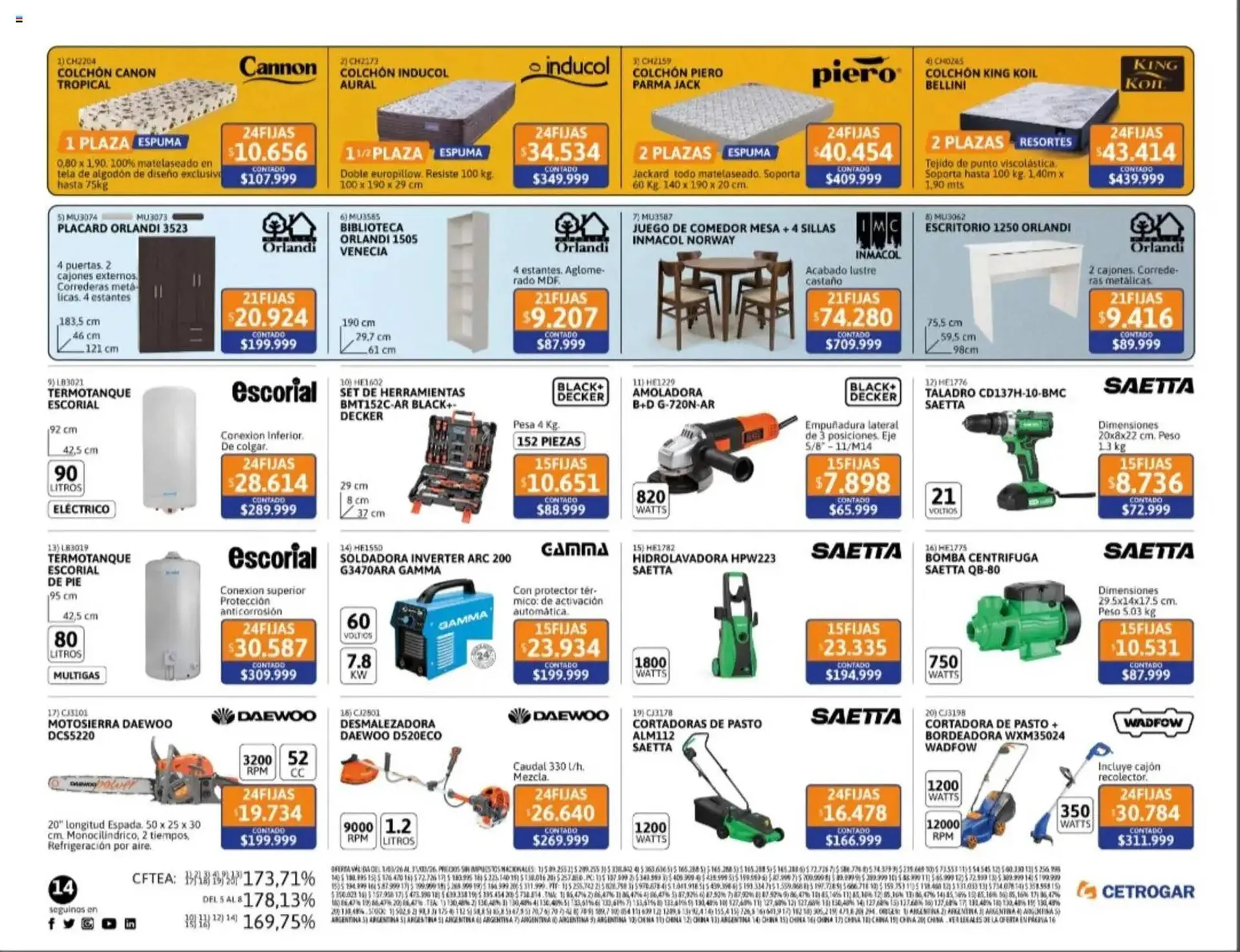 Ofertas de Catálogo Cetrogar 5 de marzo al 31 de marzo 2026 - Página 14 del catálogo