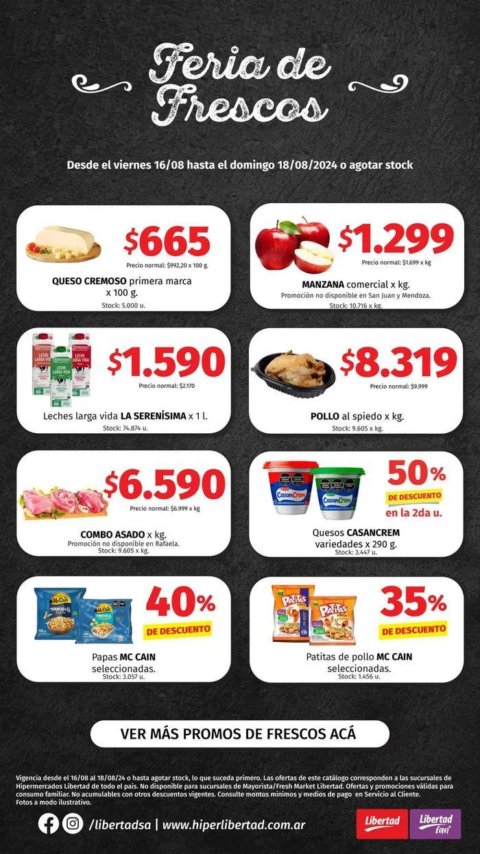 Ofertas de Catálogo Hiper Libertad 17 de agosto al 31 de agosto 2024 - Página 1 del catálogo