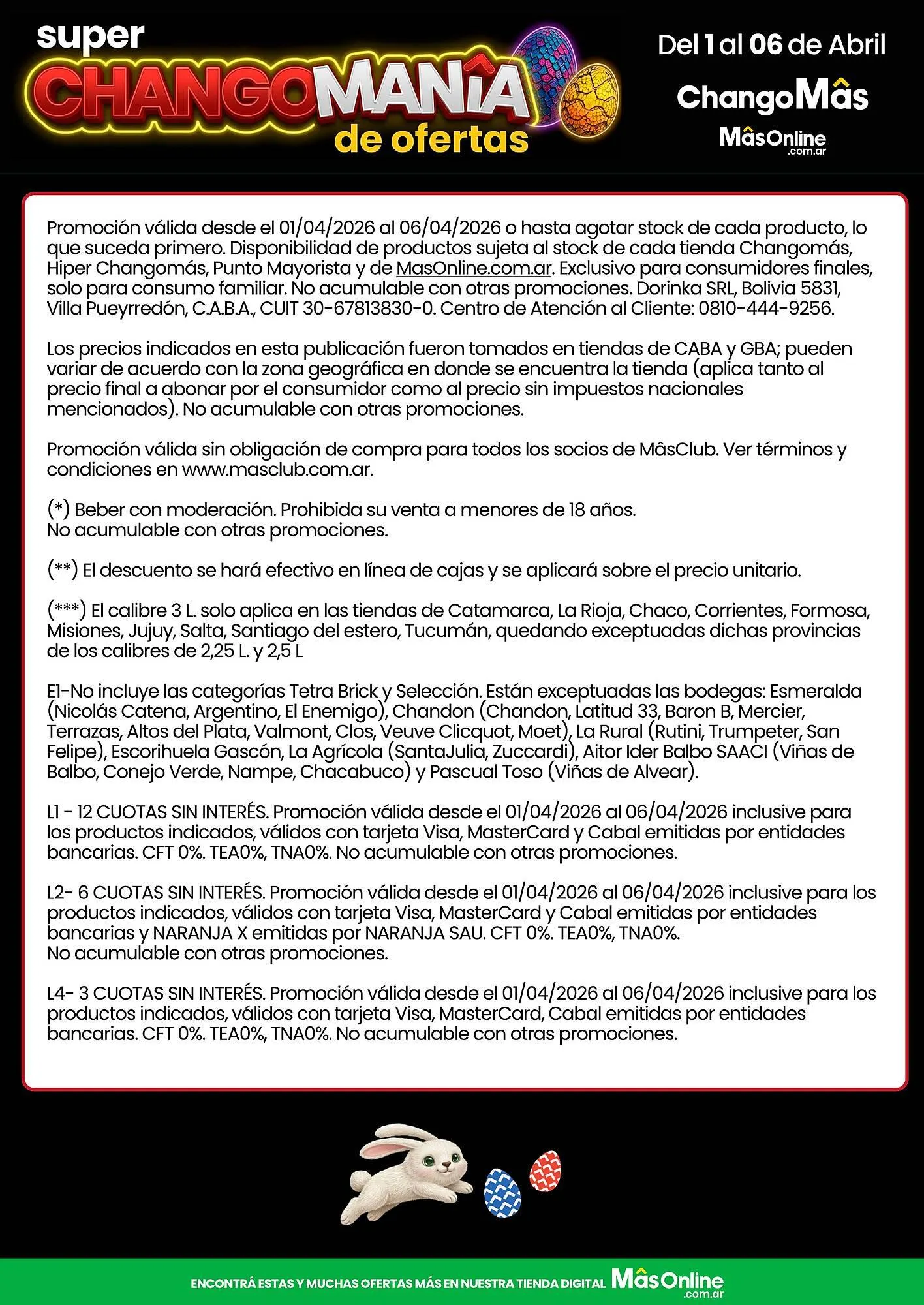 Ofertas de Catálogo Changomas 1 de abril al 6 de abril 2026 - Página 11 del catálogo