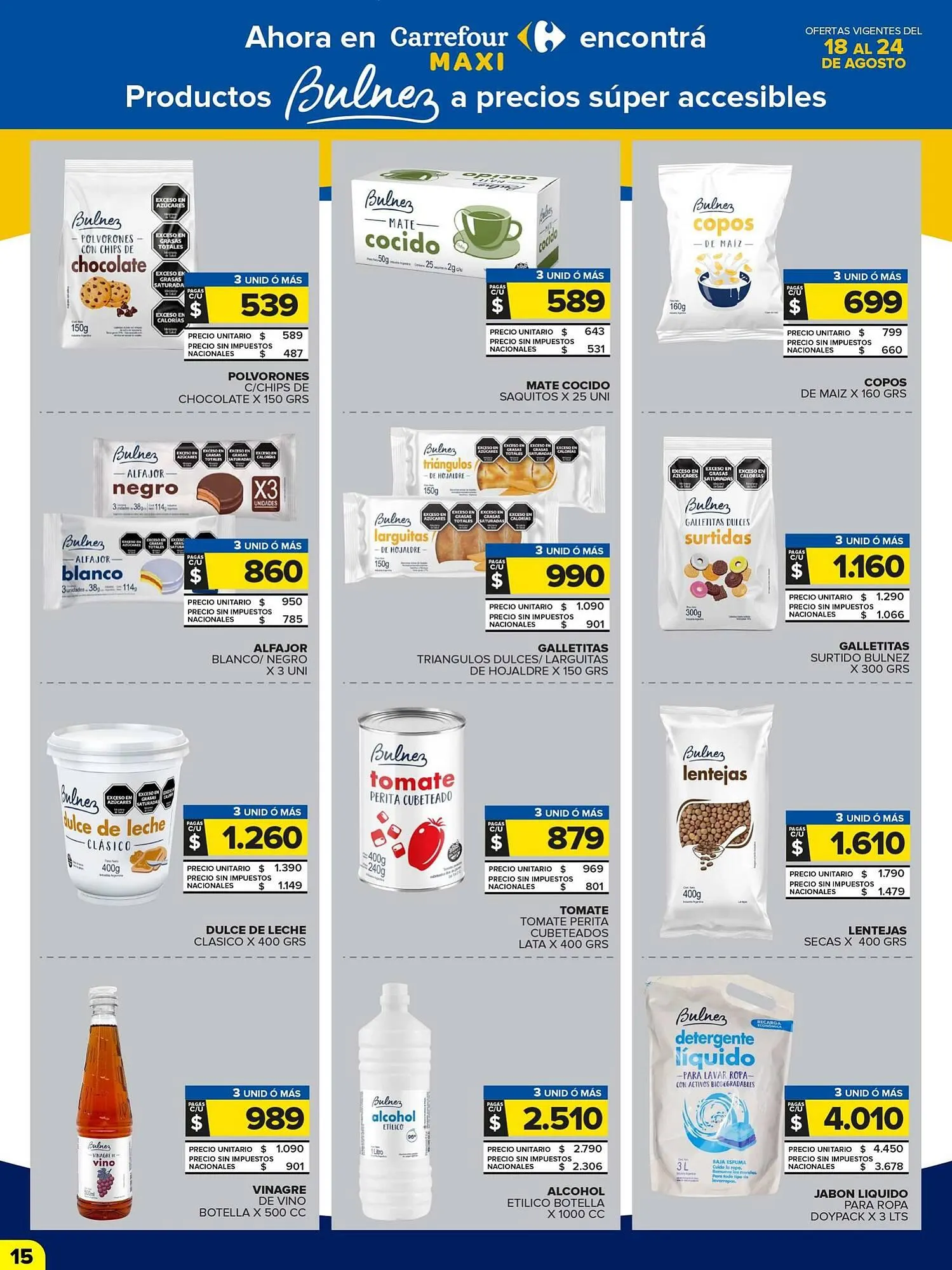 Ofertas de Catálogo Carrefour Maxi 18 de agosto al 24 de agosto 2025 - Página 15 del catálogo